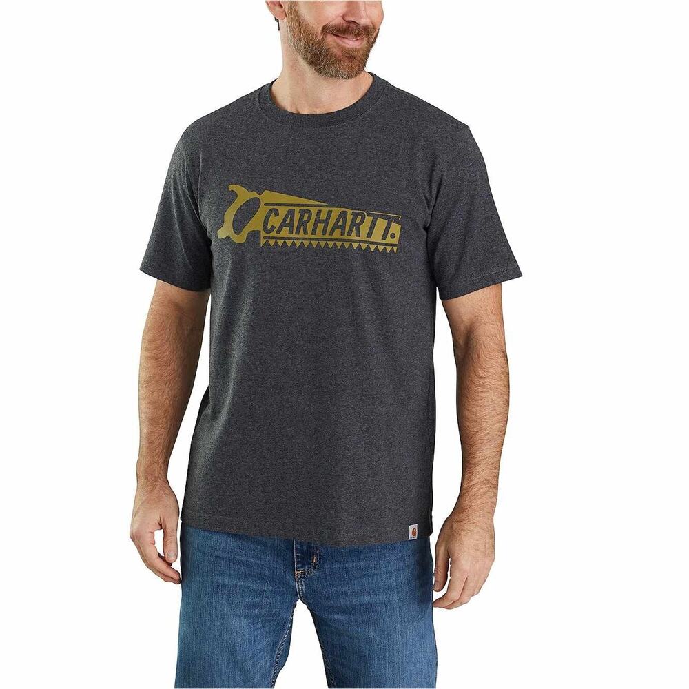 Big & Tall Carhartt Saw Graphic Tee - Carbon Heather M
